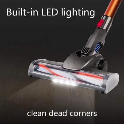 Cordless Handheld Vacuum Cleaner with 10Kpa Suction Power, 150W Dual Motor, LED Light - Ideal for Home and Car Dust and Mite Removal