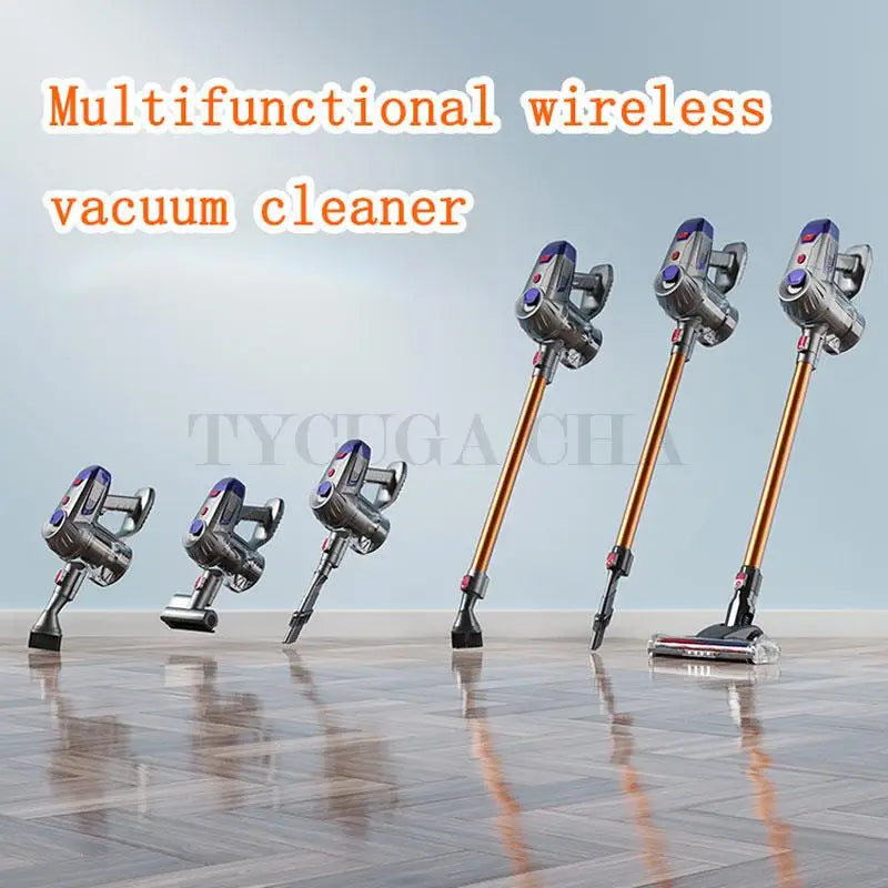 Cordless Handheld Vacuum Cleaner with 10Kpa Suction Power, 150W Dual Motor, LED Light - Ideal for Home and Car Dust and Mite Removal